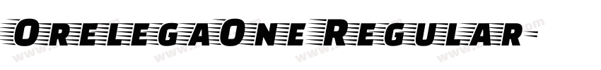OrelegaOne Regular字体转换